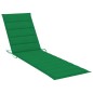 vidaXL Sonnenliege mit Tisch und Auflage Massivholz Teak vidaXL Sonnenliege mit Tisch und Auflage Massivholz Teak