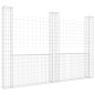 vidaXL Gabionenkorb U-Form mit 3 Säulen Eisen 260x20x200 cm vidaXL Gabionenkorb U-Form mit 3 Säulen Eisen 260x20x200 cm