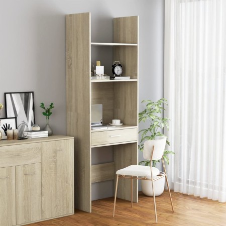 vidaXL Bücherregal Sonoma-Eiche 60x35x180 cm Holzwerkstoff