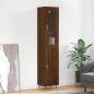 Highboard Braun Eichen-Optik 34,5x34x180 cm Holzwerkstoff Highboard Braun Eichen-Optik 34,5x34x180 cm Holzwerkstoff
