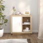 vidaXL Sideboard Weiß/Sonoma-Eiche 80x40x75 cm vidaXL Sideboard Weiß/Sonoma-Eiche 80x40x75 cm