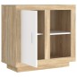 vidaXL Sideboard Weiß/Sonoma-Eiche 80x40x75 cm vidaXL Sideboard Weiß/Sonoma-Eiche 80x40x75 cm