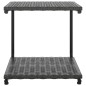 vidaXL 2-Personen-Sonnenliege mit Auflagen Poly Rattan Schwarz vidaXL 2-Personen-Sonnenliege mit Auflagen Poly Rattan Schwarz