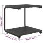 vidaXL 2-Personen-Sonnenliege mit Auflagen Poly Rattan Schwarz vidaXL 2-Personen-Sonnenliege mit Auflagen Poly Rattan Schwarz