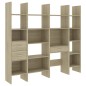 vidaXL 4-tlg. Bücherregal-Set Sonoma-Eiche Holzwerkstoff vidaXL 4-tlg. Bücherregal-Set Sonoma-Eiche Holzwerkstoff