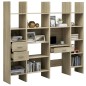 vidaXL 4-tlg. Bücherregal-Set Sonoma-Eiche Holzwerkstoff vidaXL 4-tlg. Bücherregal-Set Sonoma-Eiche Holzwerkstoff
