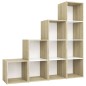 vidaXL 4-tlg. TV-Schrank-Set Weiß Sonoma-Eiche Holzwerkstoff vidaXL 4-tlg. TV-Schrank-Set Weiß Sonoma-Eiche Holzwerkstoff