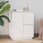 vidaXL Sideboard Weiß 60x34x75 cm Massivholz Kiefer vidaXL Sideboard Weiß 60x34x75 cm Massivholz Kiefer