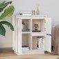 vidaXL Sideboard Weiß 60x34x75 cm Massivholz Kiefer vidaXL Sideboard Weiß 60x34x75 cm Massivholz Kiefer