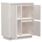 vidaXL Sideboard Weiß 60x34x75 cm Massivholz Kiefer vidaXL Sideboard Weiß 60x34x75 cm Massivholz Kiefer