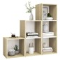 vidaXL 3-tlg. TV-Schrank-Set Weiß Sonoma-Eiche Holzwerkstoff vidaXL 3-tlg. TV-Schrank-Set Weiß Sonoma-Eiche Holzwerkstoff