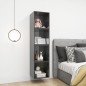 vidaXL Wandschränke 4 Stk. Hochglanz-Grau 37x37x37 cm Holzwerkstoff vidaXL Wandschränke 4 Stk. Hochglanz-Grau 37x37x37 cm Holzwerkstoff