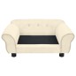 vidaXL Hundesofa Creme 72x45x30 cm Plüsch vidaXL Hundesofa Creme 72x45x30 cm Plüsch