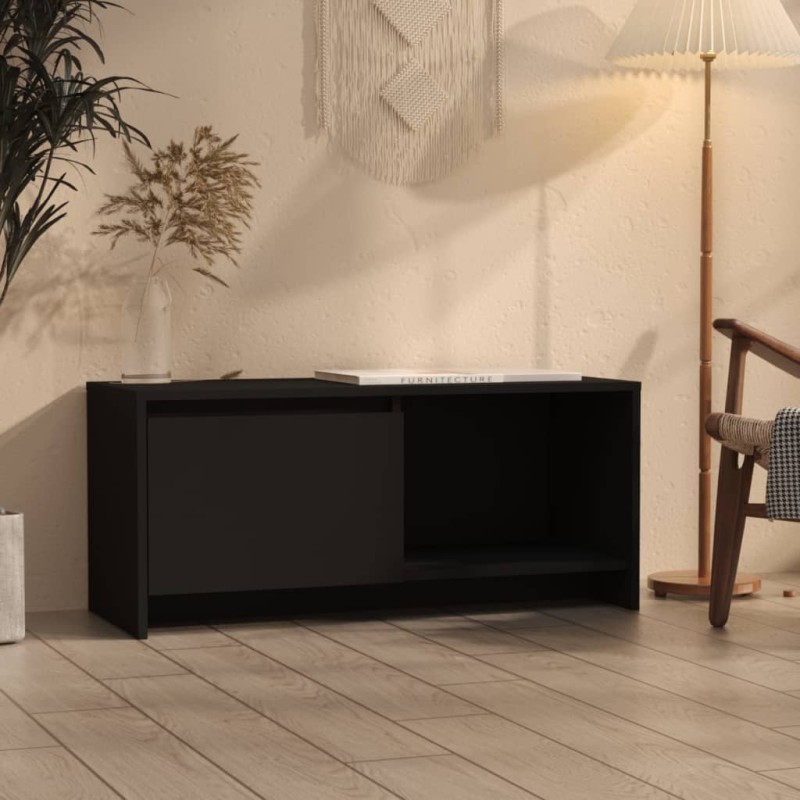 vidaXL TV-Schrank Schwarz 90x35x40 cm Holzwerkstoff vidaXL TV-Schrank Schwarz 90x35x40 cm Holzwerkstoff