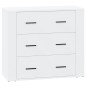 vidaXL Sideboards 3 Stk. Weiß Holzwerkstoff vidaXL Sideboards 3 Stk. Weiß Holzwerkstoff