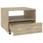vidaXL Couchtisch Sonoma-Eiche 55x55x40 cm Holzwerkstoff vidaXL Couchtisch Sonoma-Eiche 55x55x40 cm Holzwerkstoff