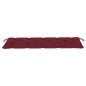 vidaXL Batavia-Gartenbank mit Weinroter Auflage 150 cm Massivholz Teak vidaXL Batavia-Gartenbank mit Weinroter Auflage 150 cm Massivholz Teak