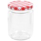 vidaXL Marmeladengläser mit Weißem/Rotem Deckel 48 Stk. 230 ml vidaXL Marmeladengläser mit Weißem/Rotem Deckel 48 Stk. 230 ml