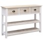 vidaXL Sideboard Natur und Weiß 115x30x76 cm Holz vidaXL Sideboard Natur und Weiß 115x30x76 cm Holz