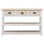 vidaXL Sideboard Natur und Weiß 115x30x76 cm Holz vidaXL Sideboard Natur und Weiß 115x30x76 cm Holz