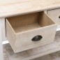 vidaXL Sideboard Natur und Weiß 115x30x76 cm Holz vidaXL Sideboard Natur und Weiß 115x30x76 cm Holz