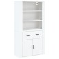 vidaXL Highboard Weiß Holzwerkstoff vidaXL Highboard Weiß Holzwerkstoff