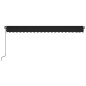 vidaXL Markise Manuell Einziehbar mit LED 500x350 cm Anthrazit vidaXL Markise Manuell Einziehbar mit LED 500x350 cm Anthrazit