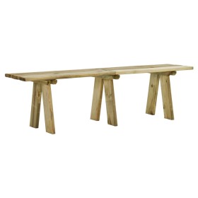 vidaXL Gartenbank 160 cm Massivholz Kiefer Imprägniert