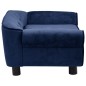vidaXL Hundesofa Blau 72x45x30 cm Plüsch vidaXL Hundesofa Blau 72x45x30 cm Plüsch