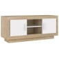 vidaXL TV-Schrank Weiß Sonoma-Eiche 102x35x45 cm Holzwerkstoff vidaXL TV-Schrank Weiß Sonoma-Eiche 102x35x45 cm Holzwerkstoff