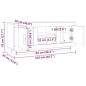 vidaXL TV-Schrank Weiß Sonoma-Eiche 102x35x45 cm Holzwerkstoff vidaXL TV-Schrank Weiß Sonoma-Eiche 102x35x45 cm Holzwerkstoff