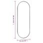 vidaXL Wandspiegel 25x60 cm Glas Oval vidaXL Wandspiegel 25x60 cm Glas Oval
