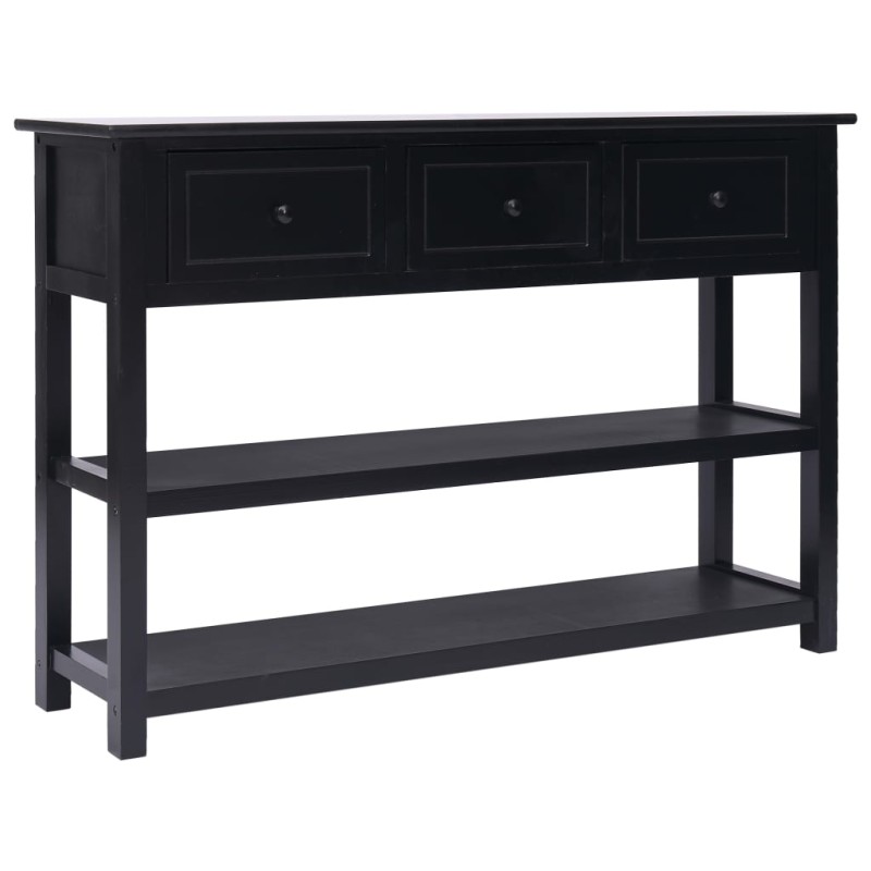 vidaXL Sideboard Schwarz 115x30x76 cm Holz vidaXL Sideboard Schwarz 115x30x76 cm Holz