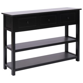 vidaXL Sideboard Schwarz 115x30x76 cm Holz
