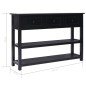 vidaXL Sideboard Schwarz 115x30x76 cm Holz vidaXL Sideboard Schwarz 115x30x76 cm Holz