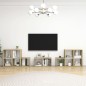 vidaXL 8-tlg. TV-Schrank-Set Weiß Sonoma-Eiche Holzwerkstoff vidaXL 8-tlg. TV-Schrank-Set Weiß Sonoma-Eiche Holzwerkstoff