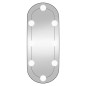 vidaXL Wandspiegel mit LED-Leuchten 20x50 cm Glas Oval vidaXL Wandspiegel mit LED-Leuchten 20x50 cm Glas Oval
