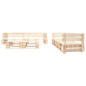 vidaXL 6-tlg. Paletten-Lounge-Set mit Kissen in Rot Holz vidaXL 6-tlg. Paletten-Lounge-Set mit Kissen in Rot Holz