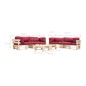 vidaXL 6-tlg. Paletten-Lounge-Set mit Kissen in Rot Holz vidaXL 6-tlg. Paletten-Lounge-Set mit Kissen in Rot Holz