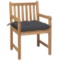 vidaXL Gartenstühle 2 Stk. mit Anthrazit Kissen Massivholz Teak vidaXL Gartenstühle 2 Stk. mit Anthrazit Kissen Massivholz Teak