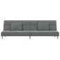 vidaXL Schlafsofa 2-Sitzer mit 2 Kissen Dunkelgrau Stoff vidaXL Schlafsofa 2-Sitzer mit 2 Kissen Dunkelgrau Stoff