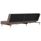 vidaXL Schlafsofa 2-Sitzer mit 2 Kissen Taupe Stoff vidaXL Schlafsofa 2-Sitzer mit 2 Kissen Taupe Stoff