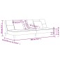 vidaXL Schlafsofa 2-Sitzer mit 2 Kissen Taupe Stoff vidaXL Schlafsofa 2-Sitzer mit 2 Kissen Taupe Stoff