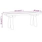 vidaXL Gartenbank 110 cm Massivholz Kiefer Imprägniert vidaXL Gartenbank 110 cm Massivholz Kiefer Imprägniert