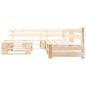 vidaXL 4-tlg. Paletten-Lounge-Set Holz Natur vidaXL 4-tlg. Paletten-Lounge-Set Holz Natur