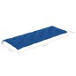 vidaXL 3-Sitzer-Gartenbank mit Auflage 150 cm Grau Eukalyptusholz vidaXL 3-Sitzer-Gartenbank mit Auflage 150 cm Grau Eukalyptusholz