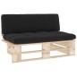 vidaXL Outdoor-Mittelsofa Paletten Imprägniertes Kiefernholz