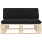 vidaXL Outdoor-Mittelsofa Paletten Imprägniertes Kiefernholz