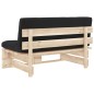 vidaXL Outdoor-Mittelsofa Paletten Imprägniertes Kiefernholz