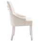 vidaXL Esszimmerstühle 6 Stk. Creme Samt vidaXL Esszimmerstühle 6 Stk. Creme Samt